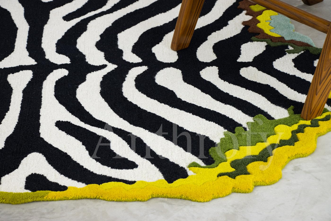 Zebra - Hand Tufted Wool Rug