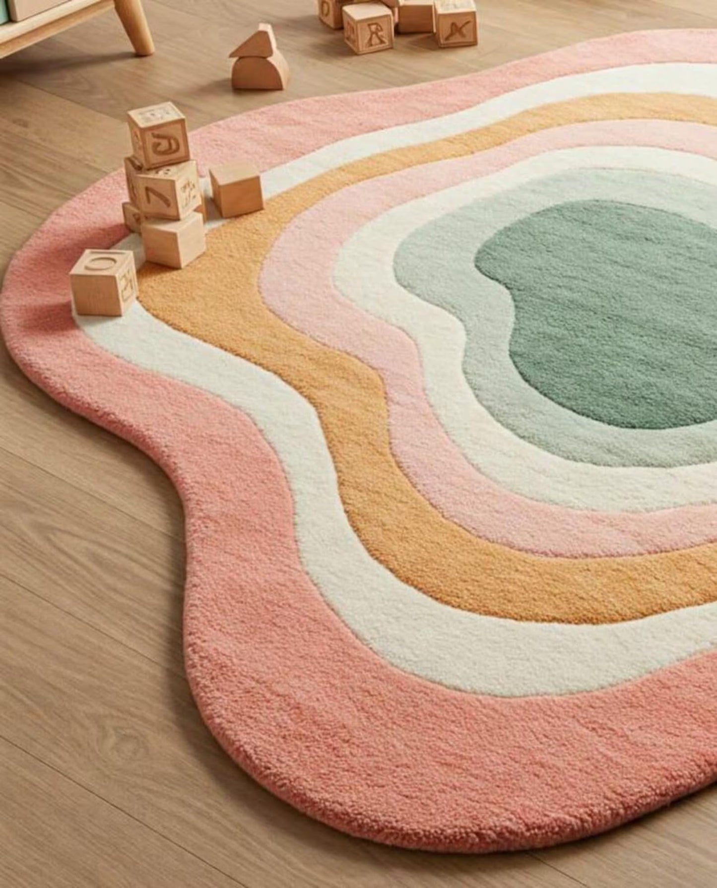 Peach - Hand-Tufted Wool Rug