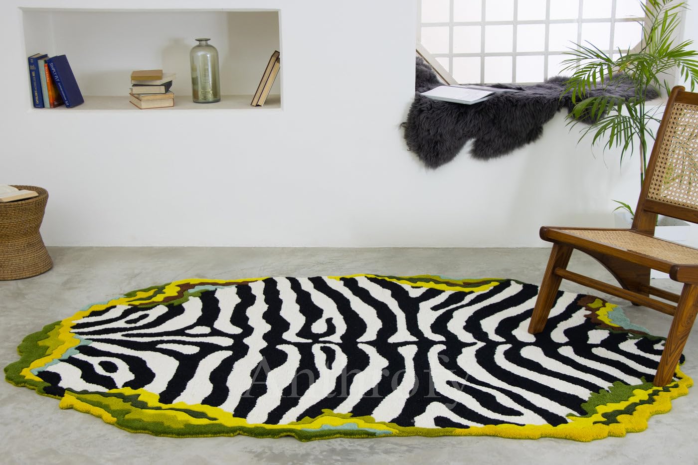 Zebra - Hand Tufted Wool Rug