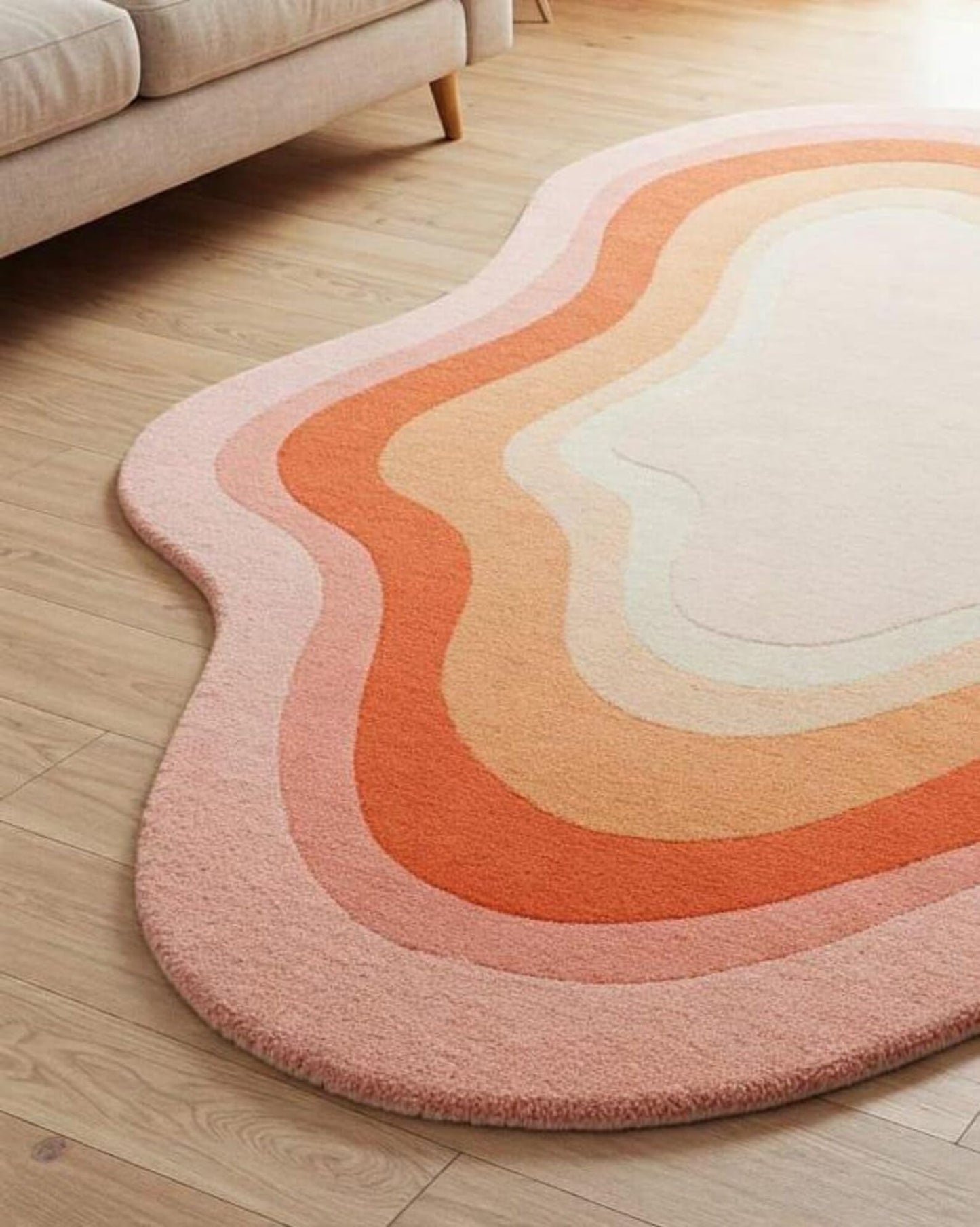 Sunset Bloom - Hand-Tufted Wool Rug