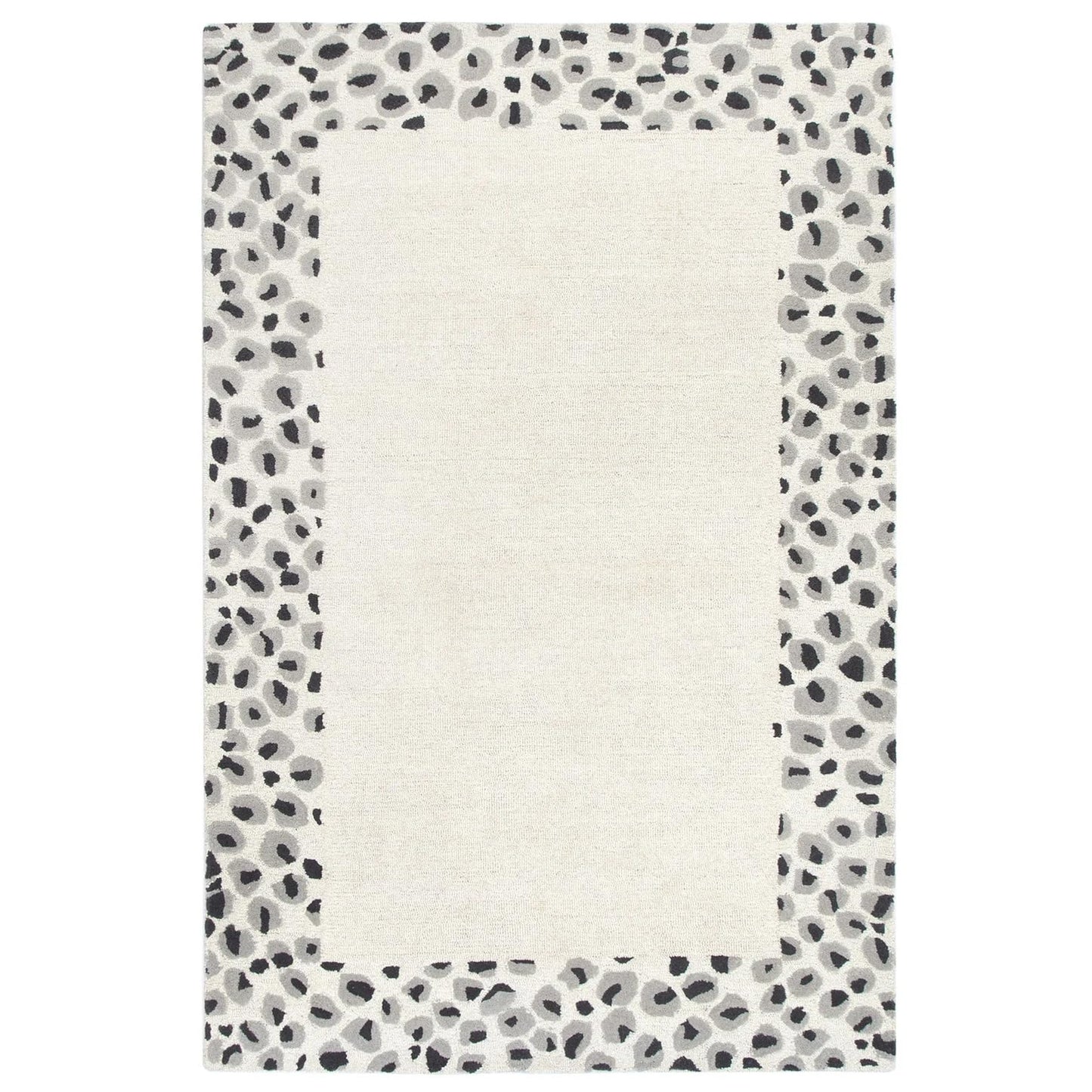 Jaguar Border - Hand Tufted Wool Rug