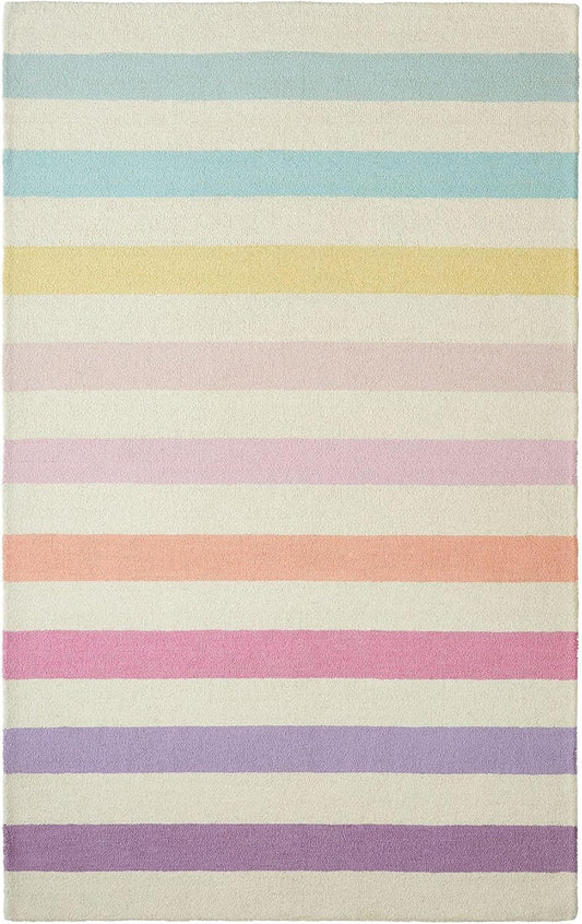 Rainbow Strip - Hand Tufted Wool Rug