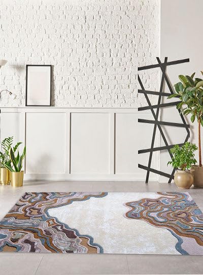 Geovein - Hand-Tufted Wool Rug