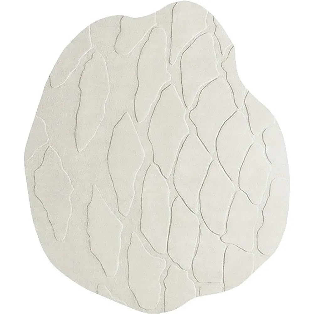 Cream Puddle - Hand-Tufted Wool Rug