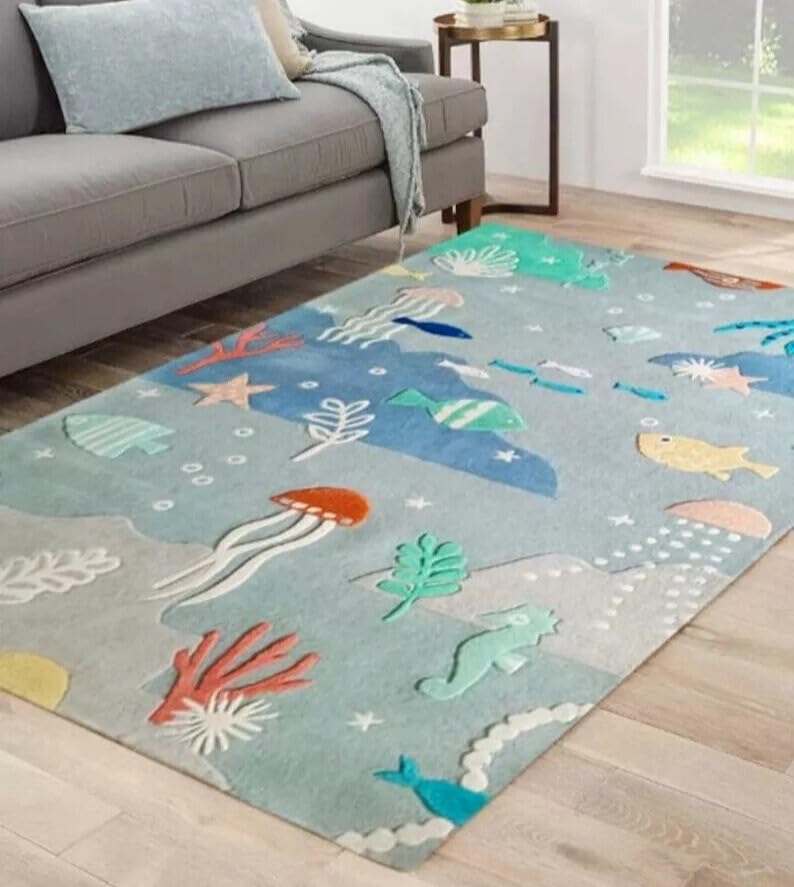 Sea Animal - Hand-Tufted Wool Rug