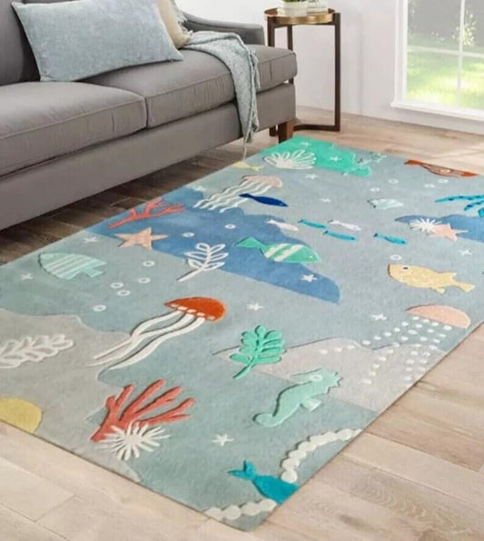 Sea Animal - Hand-Tufted Wool Rug