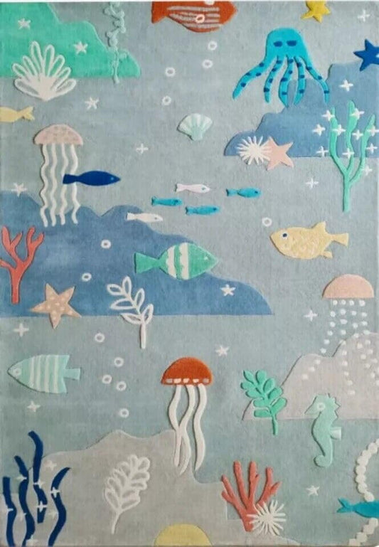Sea Animal - Hand-Tufted Wool Rug