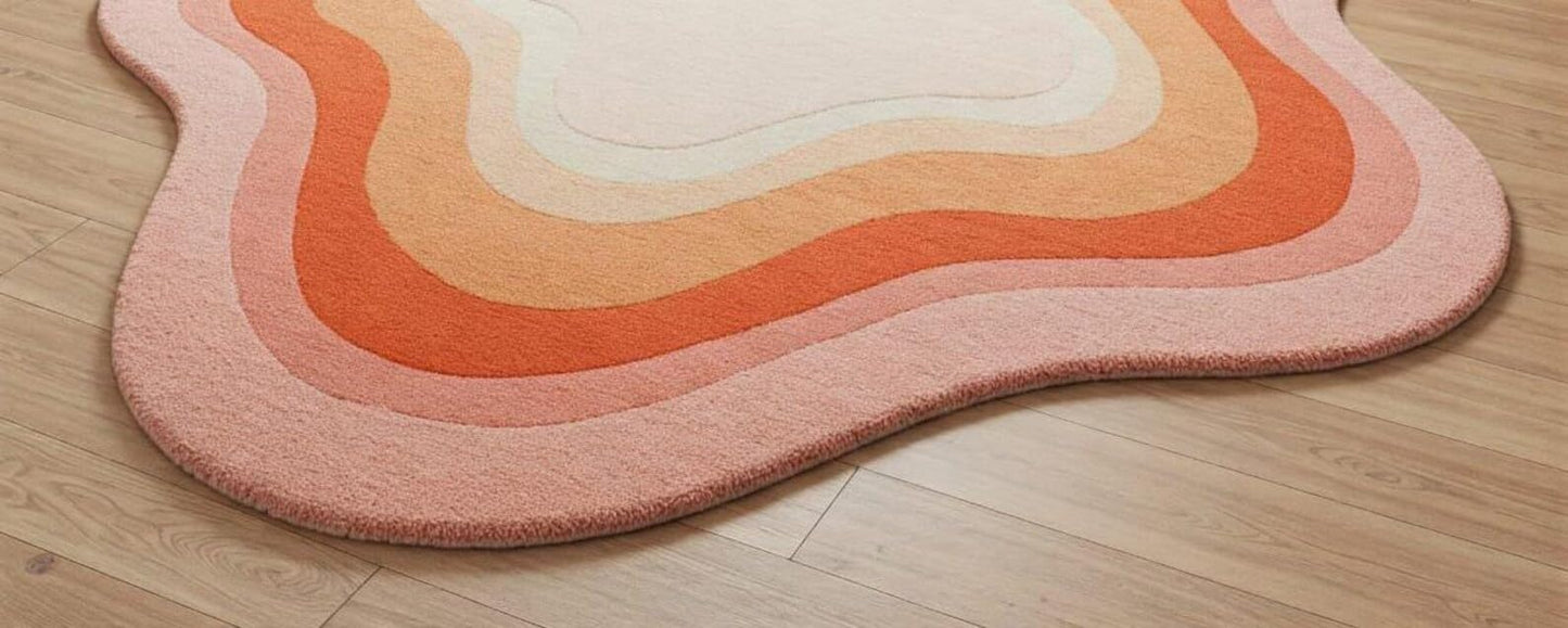 Sunset Bloom - Hand-Tufted Wool Rug