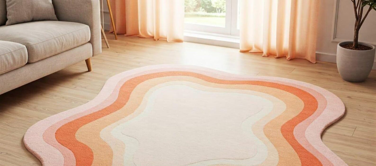 Sunset Bloom - Hand-Tufted Wool Rug