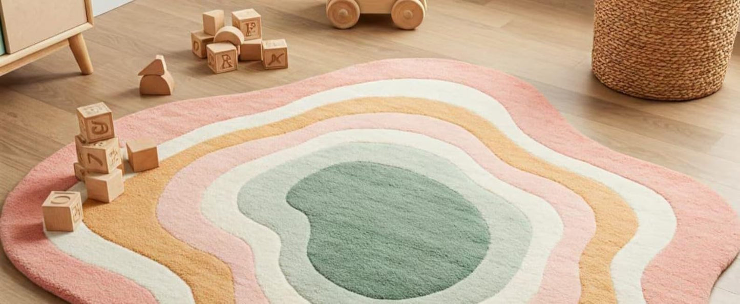 Peach - Hand-Tufted Wool Rug