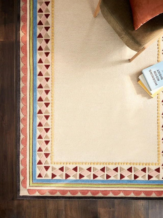 Ceate Border - Hand-Tufted Wool Rug