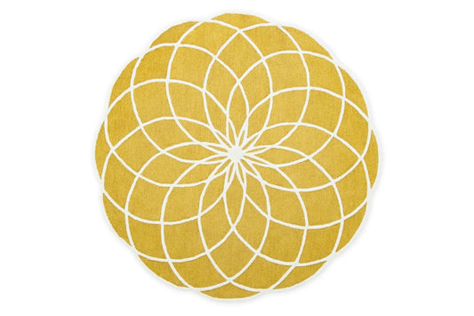 Yellow Bloom - Hand-Tufted Wool Rug