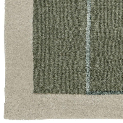 Beige Construct - Hand-Tufted Wool Rug