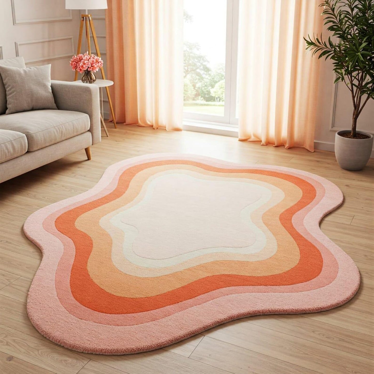 Sunset Bloom - Hand-Tufted Wool Rug
