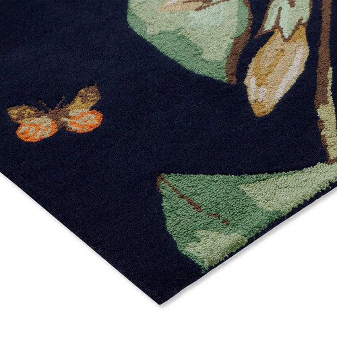 Bird Blue - Hand Tufted Wool Rug