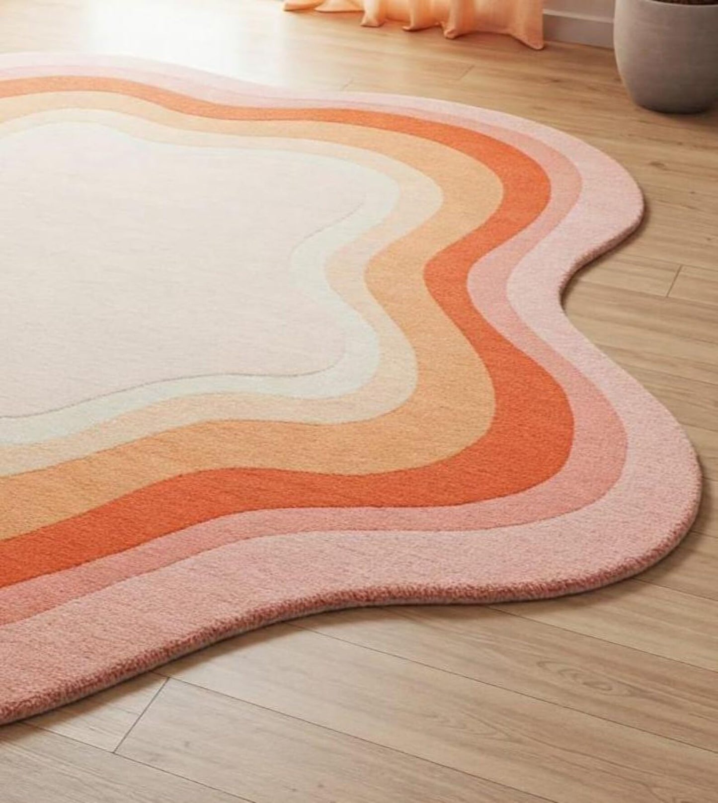 Sunset Bloom - Hand-Tufted Wool Rug