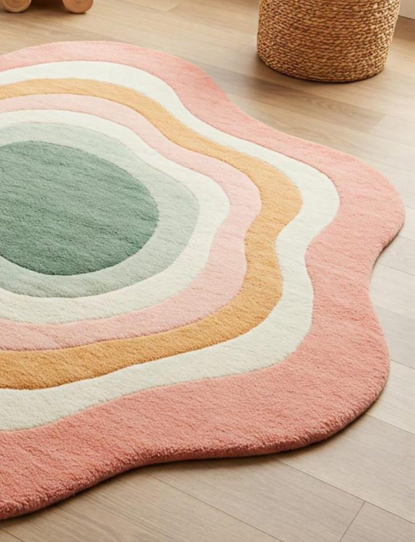 Peach - Hand-Tufted Wool Rug