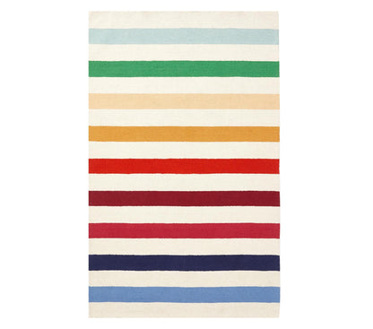 Rainbow Strip - Hand Tufted Wool Rug