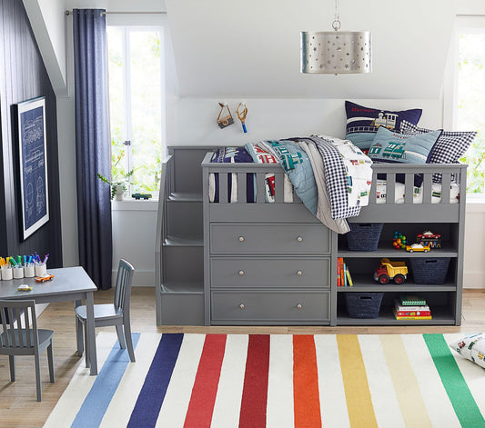 Rainbow Strip - Hand Tufted Wool Rug
