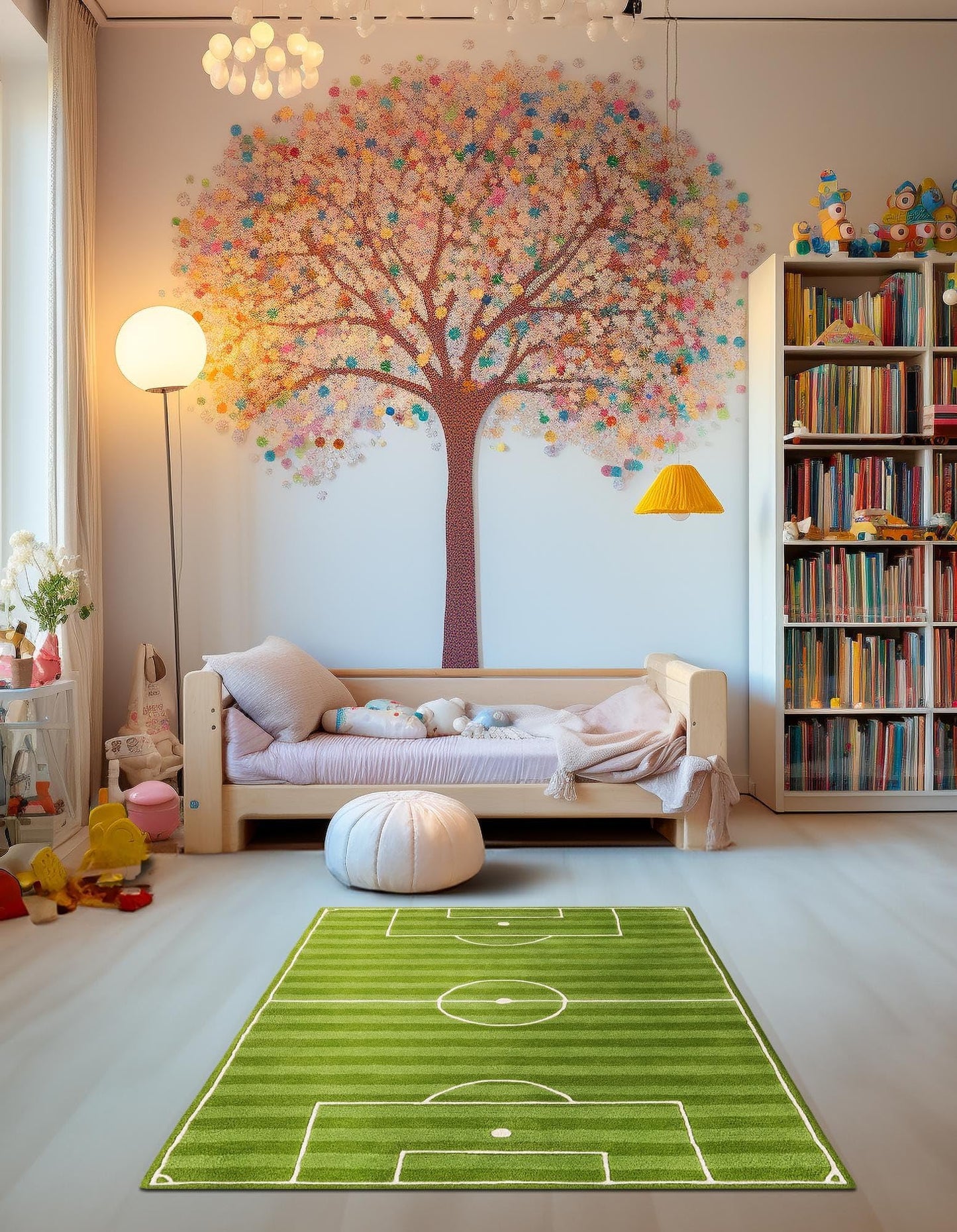 Goal Field - Hand-Tufted Wool Rug