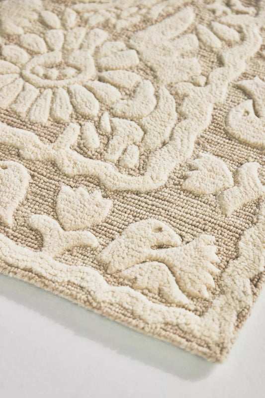 Ivory Botanic - Hand-Tufted Wool Rug