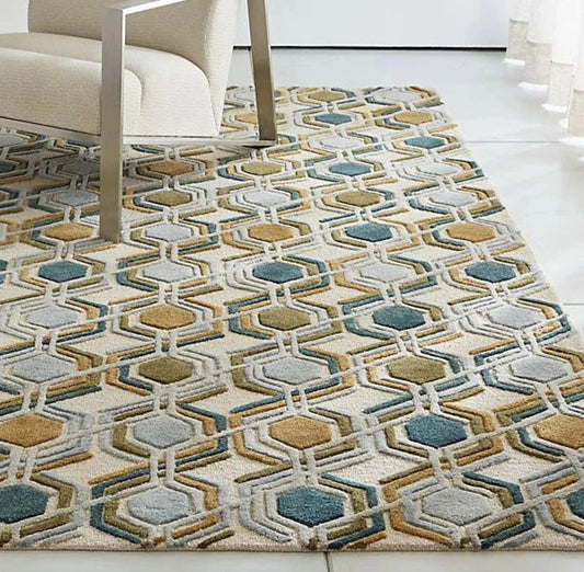 Mid Century - Hand Tufted Wool Rug