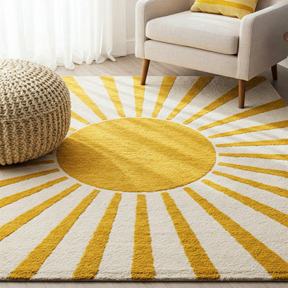 Golden Rise - Hand-Tufted Wool Rug