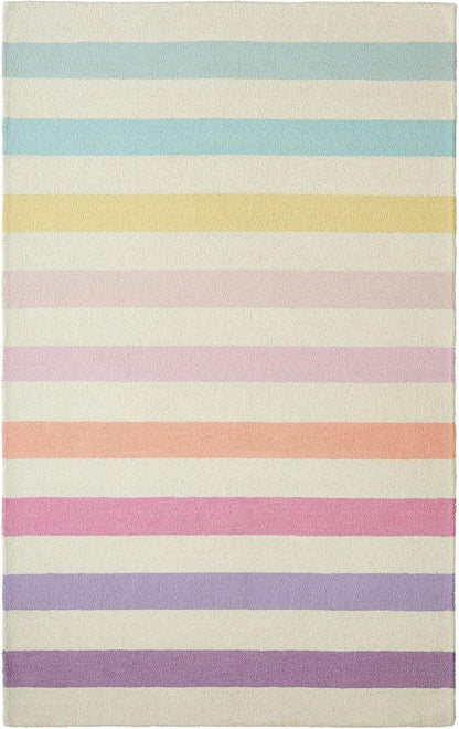 Rainbow Strip - Hand Tufted Wool Rug