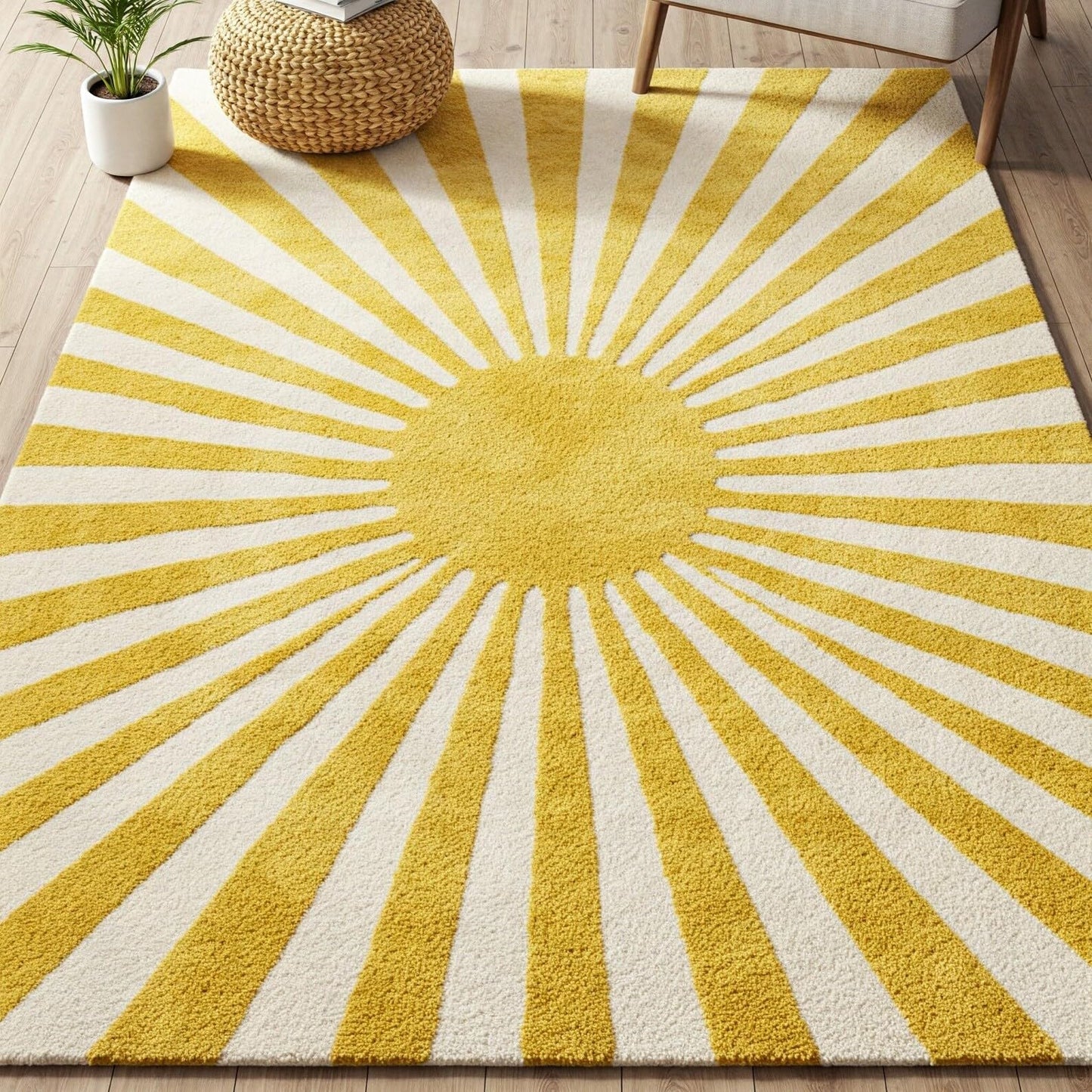 Golden Rise - Hand-Tufted Wool Rug