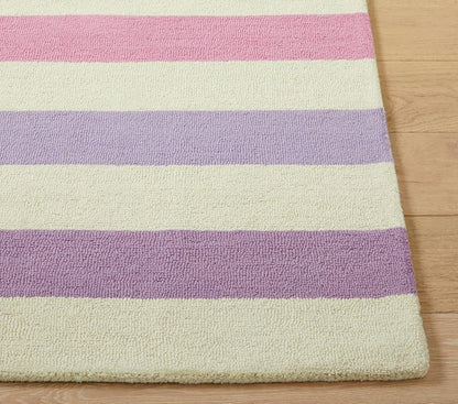 Rainbow Strip - Hand Tufted Wool Rug