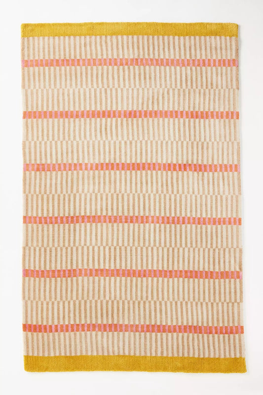 Qube Stripe - Hand-Tufted Wool Rug