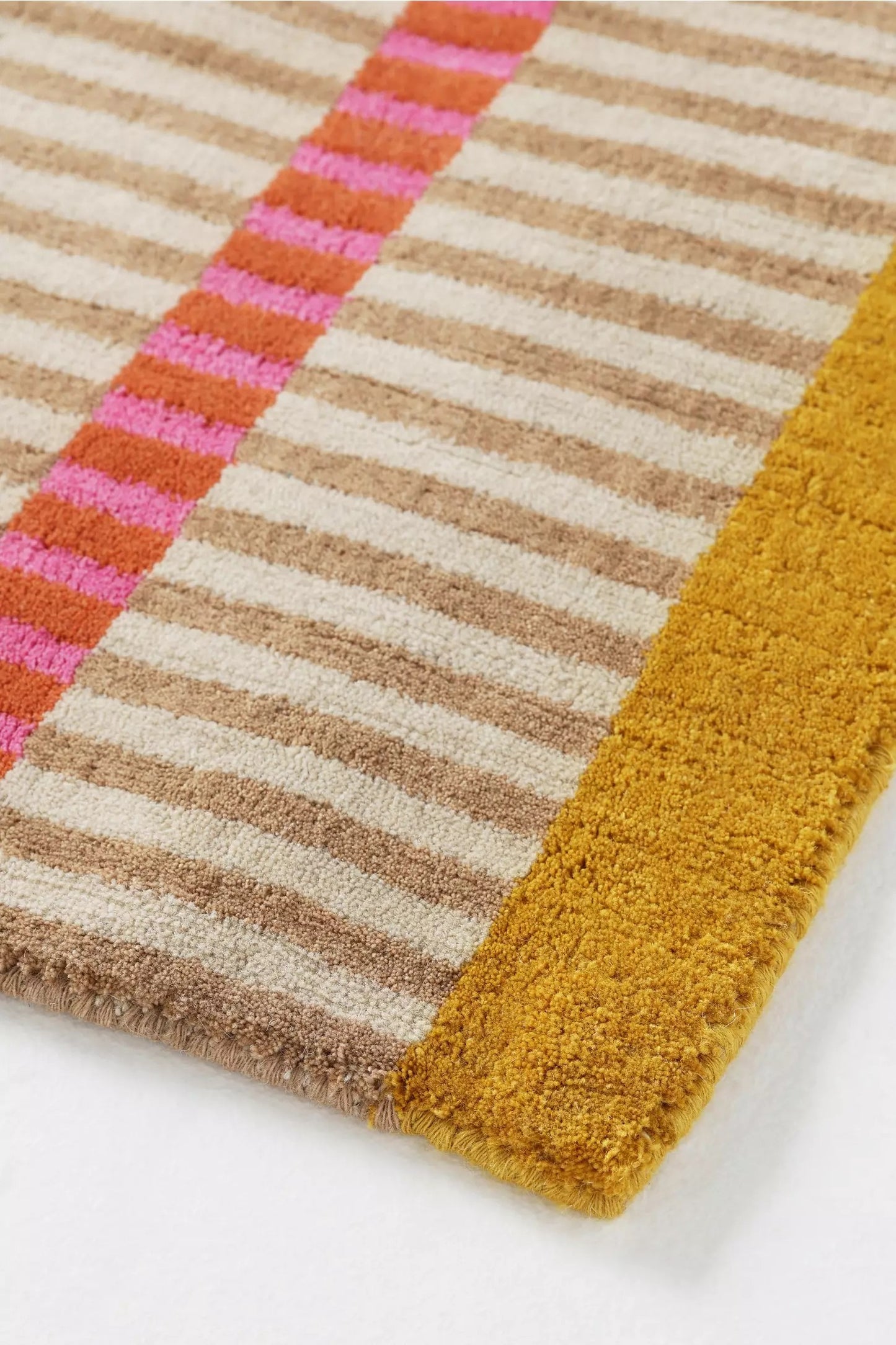 Qube Stripe - Hand-Tufted Wool Rug