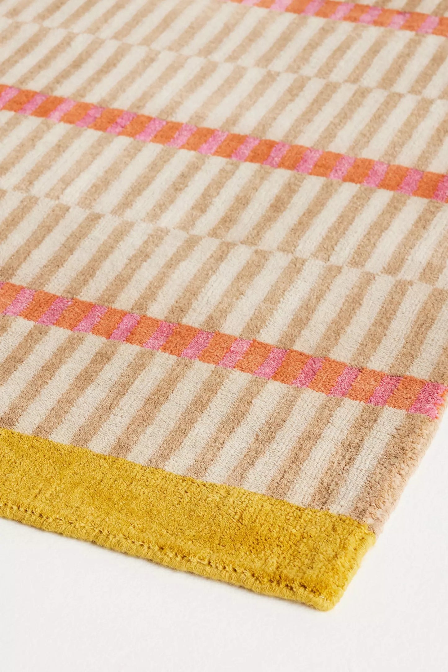 Qube Stripe - Hand-Tufted Wool Rug