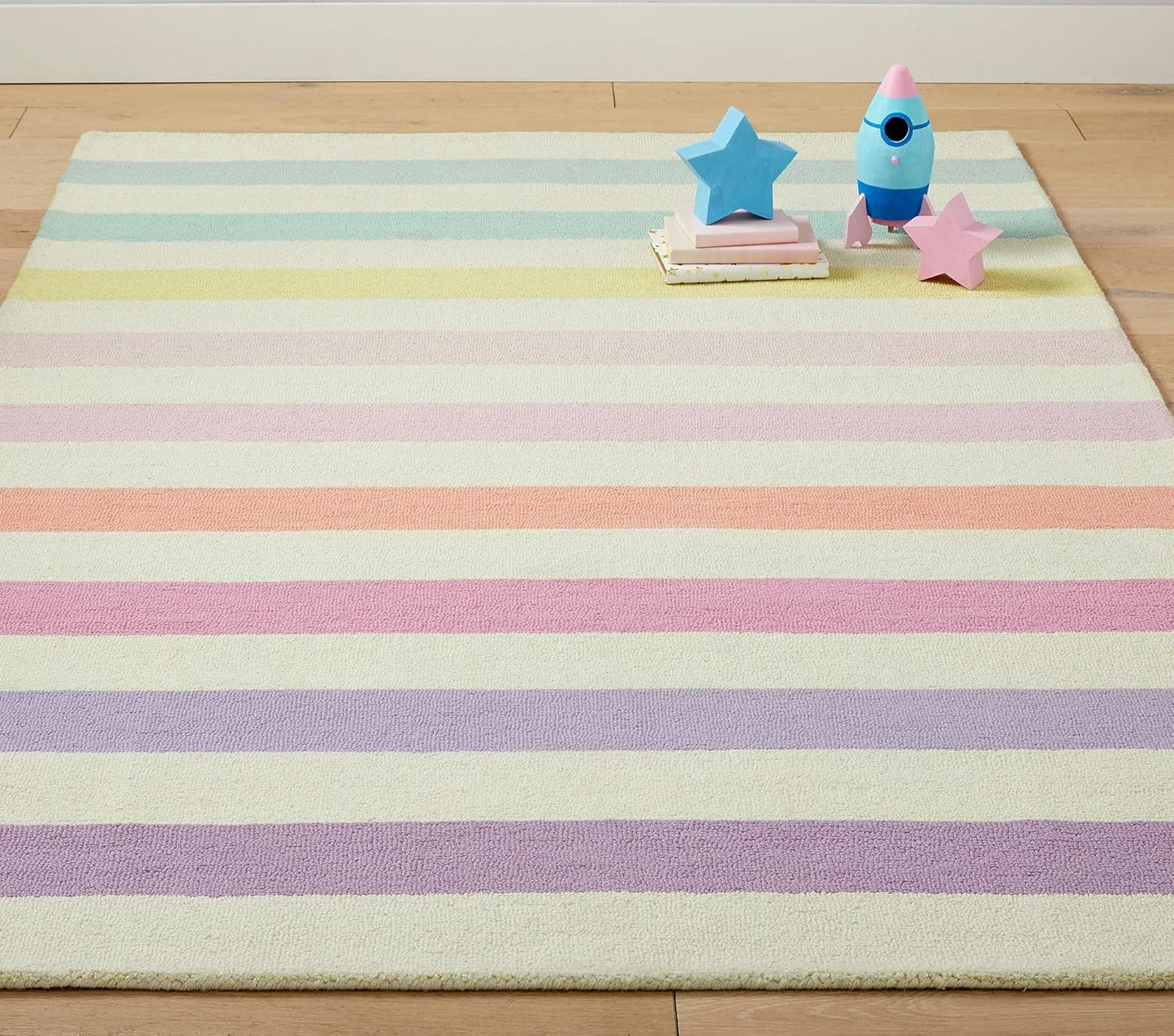 Rainbow Strip - Hand Tufted Wool Rug