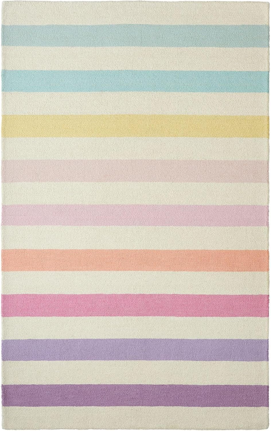 Rainbow Strip - Hand Tufted Wool Rug
